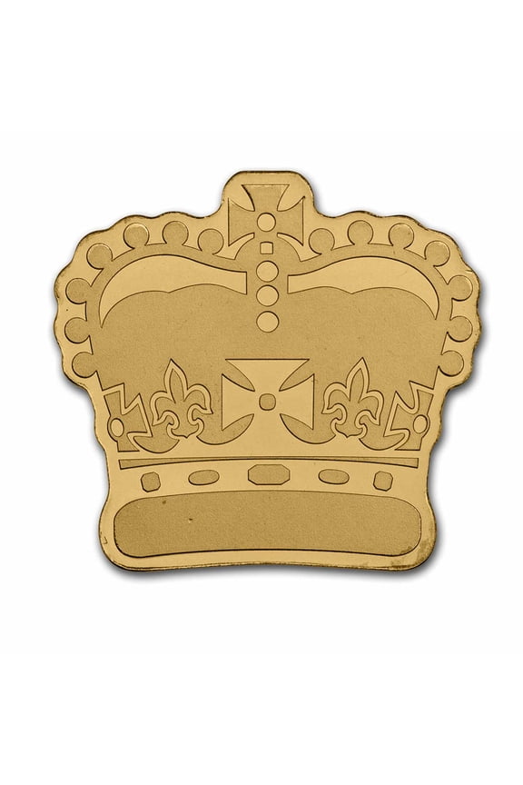 Palau 1/2 gram Gold $1 Crown Shaped Coin