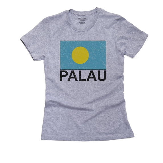 Palau Flag - Special Vintage Edition Women's Cotton Grey T-Shirt