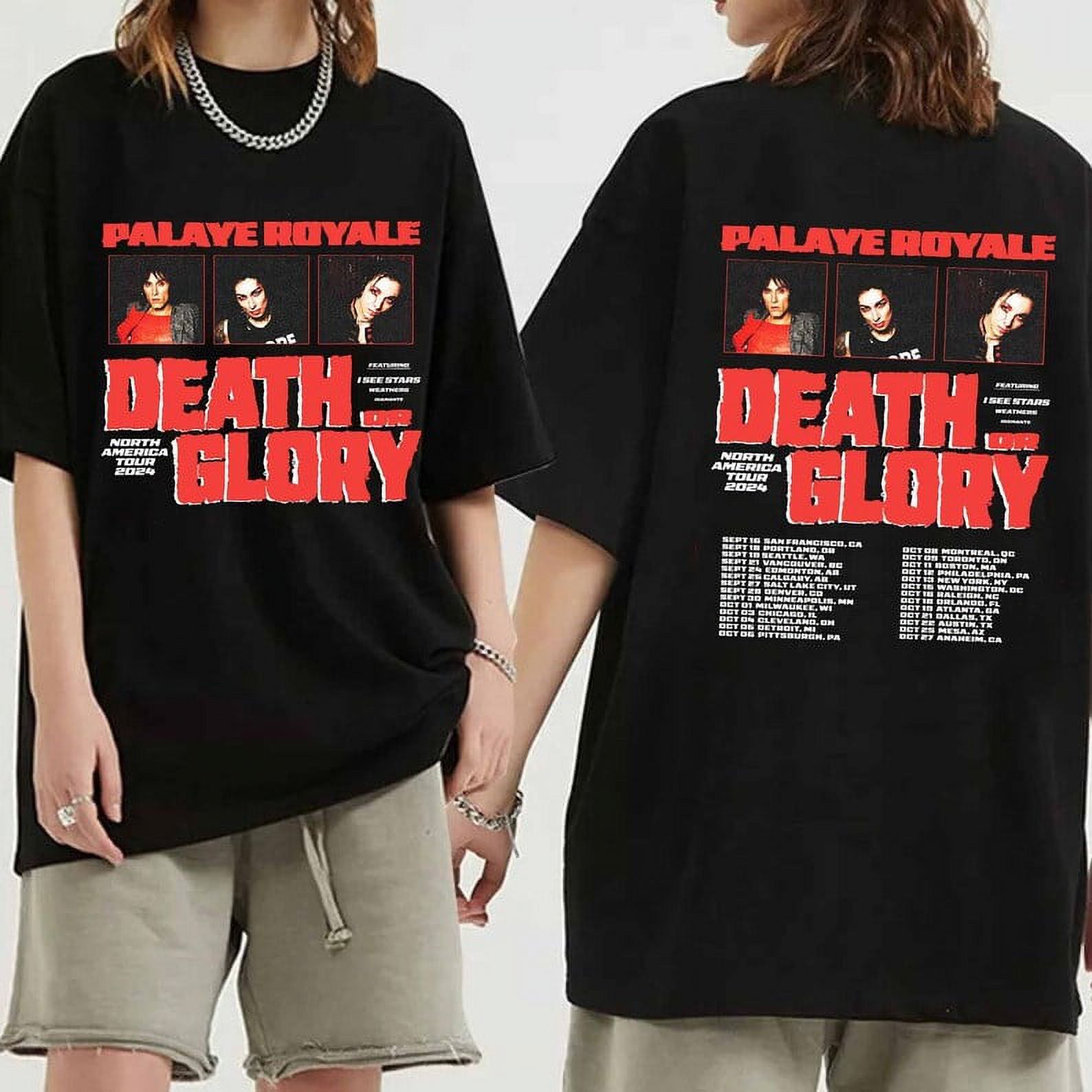 Palaye Royale Death or Glory North America 2024 Shirt, Palaye Royale