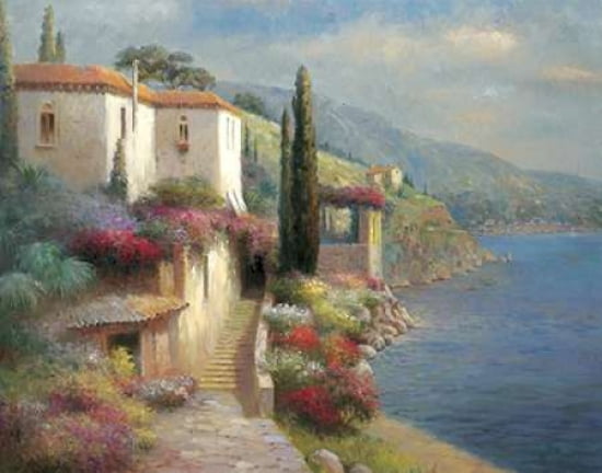 Palazzo Della Spiaggia Canvas Art - Dupre (22 x 28)