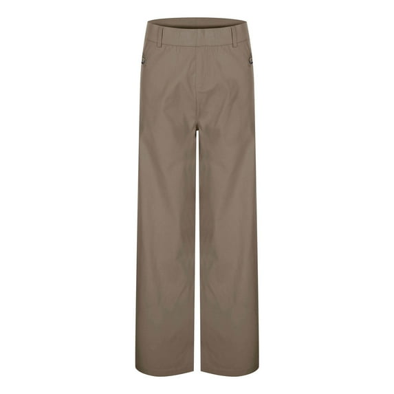 Palazzo Pants Women's Versatile Micro Flared Pants Casual Slim Fit And Drape Feeling Suit Large for Women Womens Travel Pant Casual Trouser with Pocket Leather for Women Womens Fashion Clot Brown XXXL