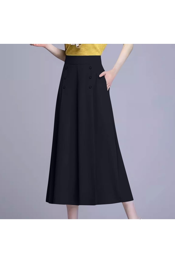 Palazzo Pants for Women High Waisted Wide Leg Trousers Summer Beach Vacation Pants Loose Flowy Lounge Pants