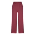 thumbnail image 1 of Palazzo Pants for Women Wide Leg Flowy with Pockets Elastic Mid Waist Summer Beach Vacation Outfits Lightweight, 1 of 4