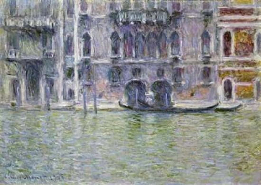 Palazzo da Mula Venice Canvas Art - Claude Monet (20 x 28)