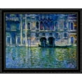 thumbnail image 1 of Palazzo da Mula at Venice 36x28 Large Black Ornate Wood Framed Canvas Art by Claude Monet, 1 of 2