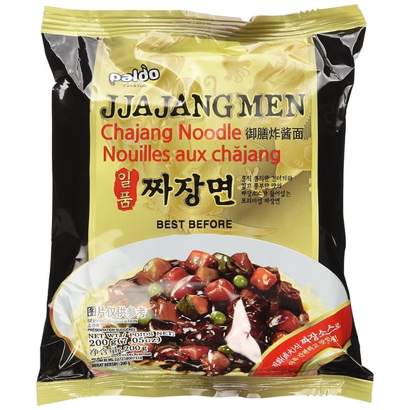 Paldo Jjajangmen Chajang Noodle Vegan No MSG 4-pack