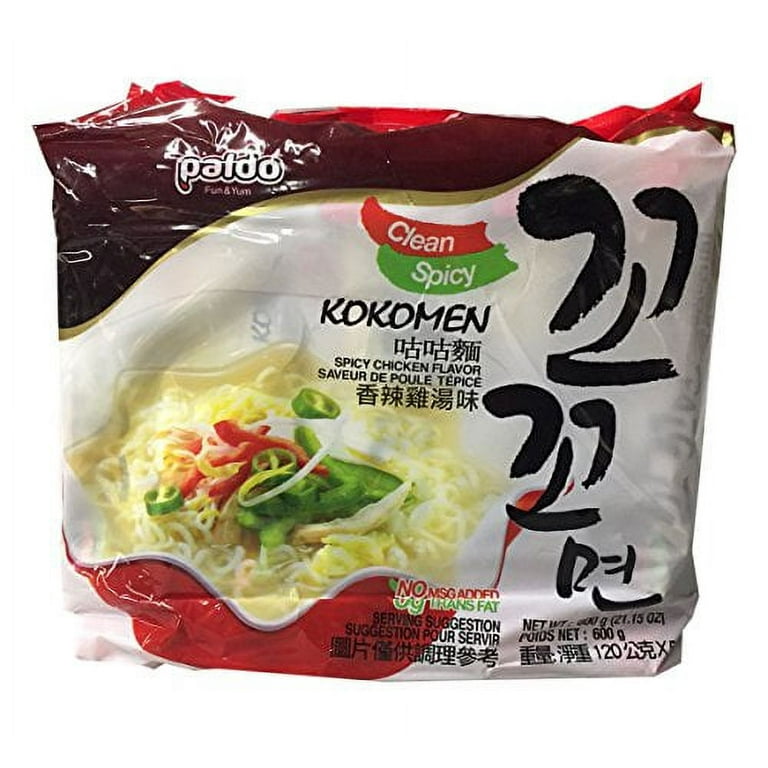 Paldo Korean Ramen Family Pack, Kokomen, 4 Individual Packs