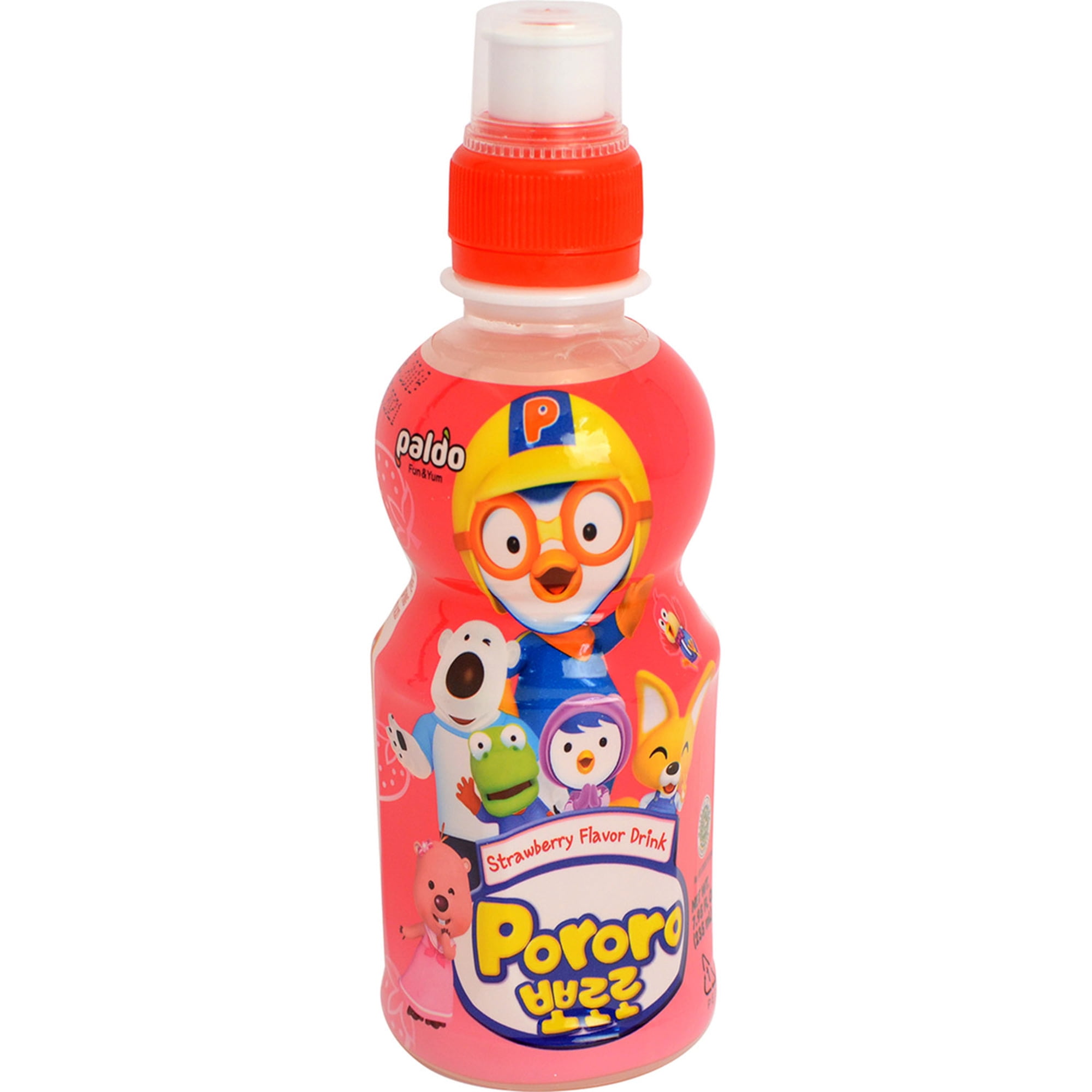 Paldo Pororo Strawberry Flavor Juice Drink, 7.95 fl oz