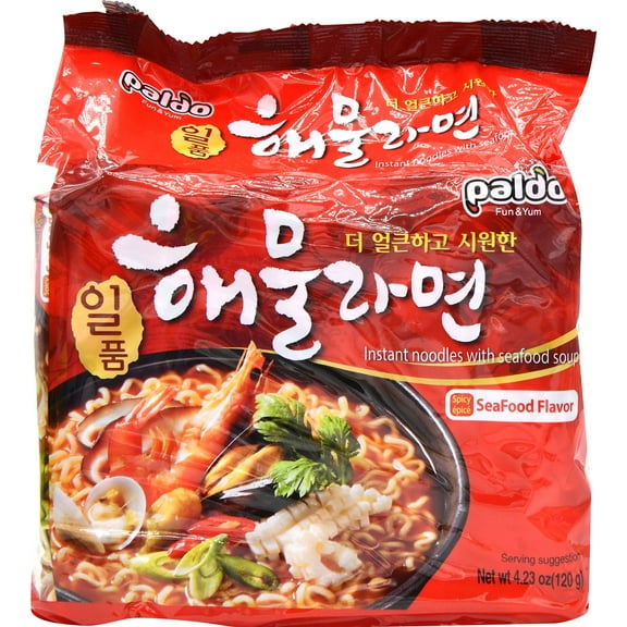 Paldo Seafood Noodle Soup, 5 Ct