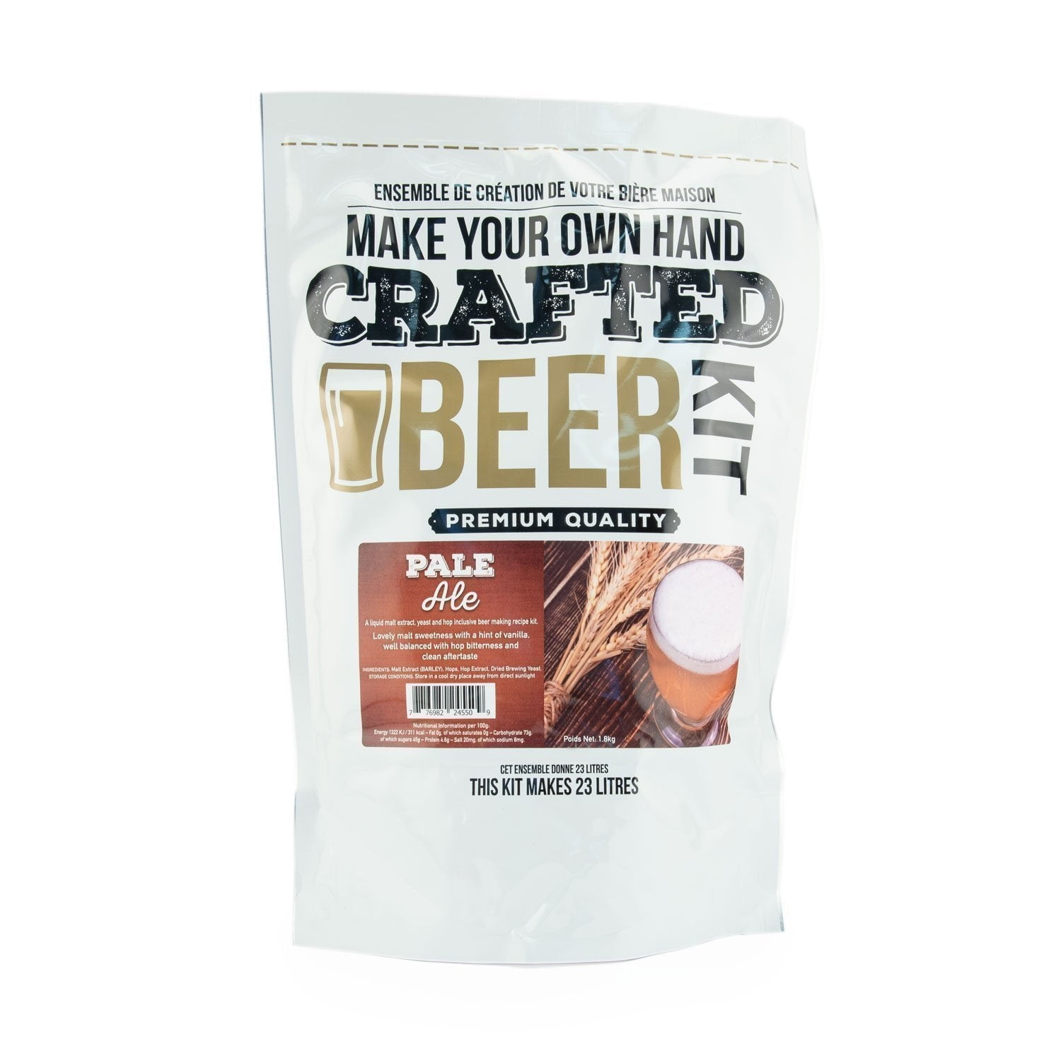 Blonde Lager Beer Kit Pouch (1.5 kg
