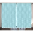 thumbnail image 1 of Ambesonne Pale Blue Curtains 2 Panel Set, Polka Dots Classical, 108" x 108", Pale Blue White, 1 of 3