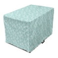 thumbnail image 1 of Pale Blue Dog Crate Cover, Separate Droplets Motif in Different Colors Precipitation Drizzle Sky Image, Easy to Use Pet Kennel Cover for Medium Large Dogs, 35" x 23" x 27", Blue White, by Ambesonne, 1 of 6
