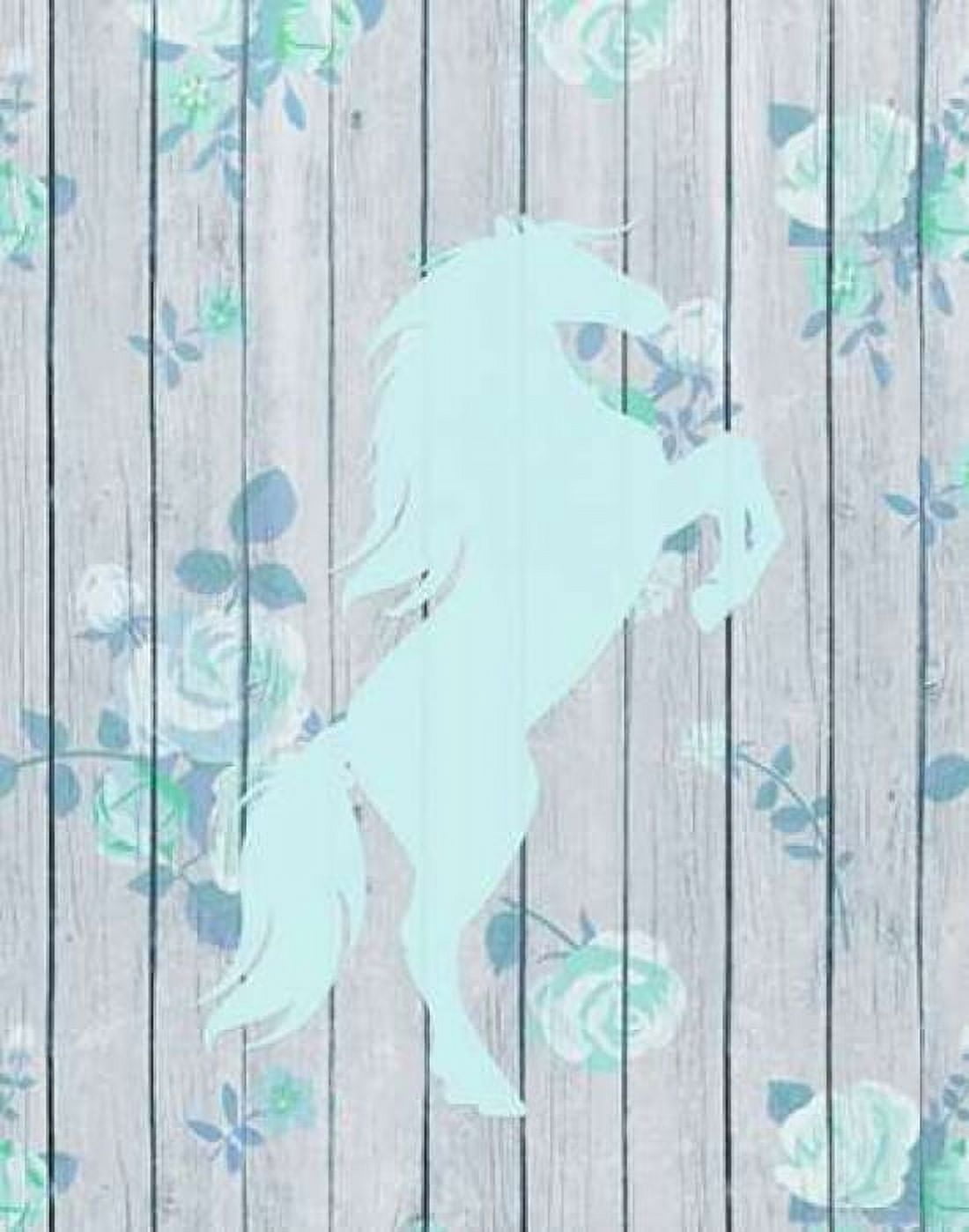 Pale Blue Horse Canvas Art - Tara Moss (22 x 28)