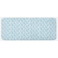 thumbnail image 1 of Pale Blue Kitchen Mat, Wall with Brushstrokes Modern Art Inspired Minimalist Design, Plush Decorative Kitchen Mat with Non Slip Backing, 47" X 19", Pale Blue White, by Ambesonne, 1 of 1