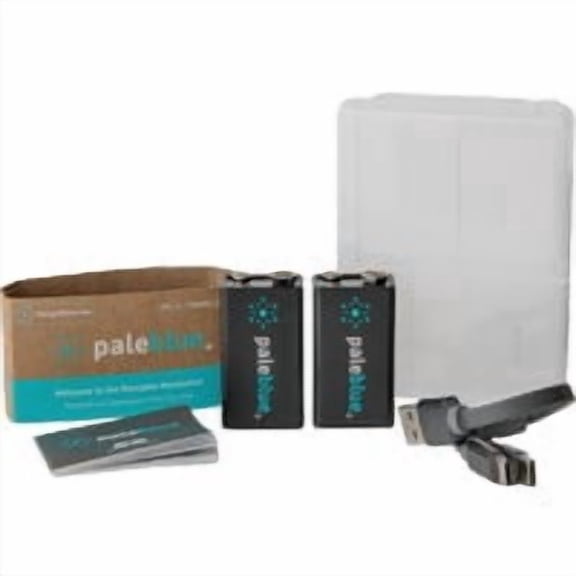 Pale Blue Paleblue 9V Rechargeable Battery - Pack of 10