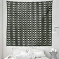 thumbnail image 1 of Pale Blue Tapestry, Pale Blue Spring Flowers with Leaves on Branches Vertical Wavy Pattern, Fabric Wall Hanging Decor for Bedroom Living Room Dorm, 5 Sizes, Black Pale Blue Cream, by Ambesonne, 1 of 1