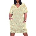 thumbnail image 1 of Pale Floral Seamless Beige Pattern Summer Dresses for Women Beach Boho, 1 of 5