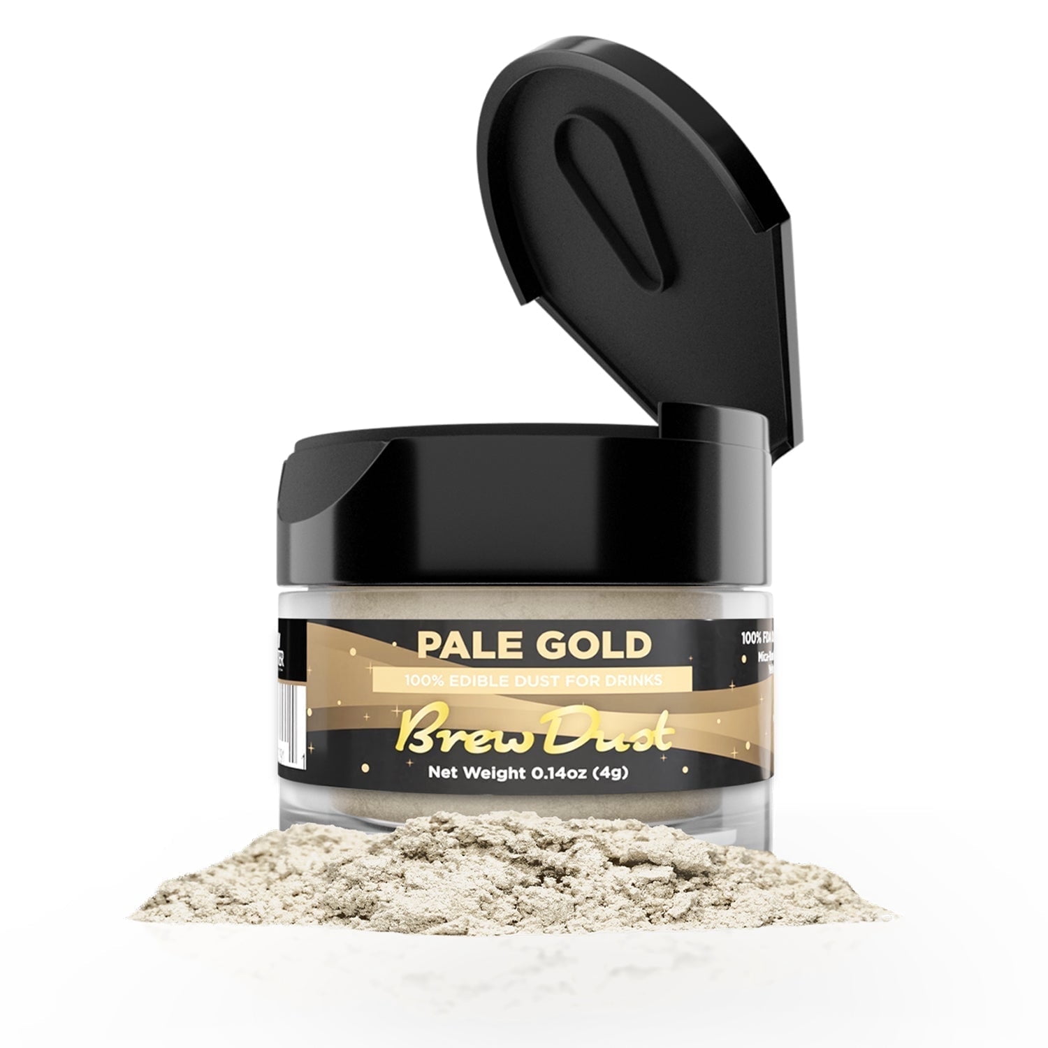 Brew Dust - Pale Gold Edible Drink Powder - Silky Swirl, Beverage Safe ...