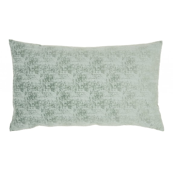 Pale Green Distressed Gradient Lumbar Pillow