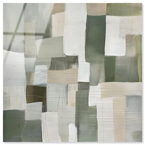 Pale Jade Green I Acrylic Modern Wall Decor by Art Remedy, Ready to Hang, 20 x 20