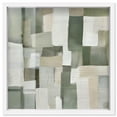 thumbnail image 1 of Pale Jade Green I Shadowbox Print Modern Wall Decor by Art Remedy, White Frame, 20 x 20, 1 of 7