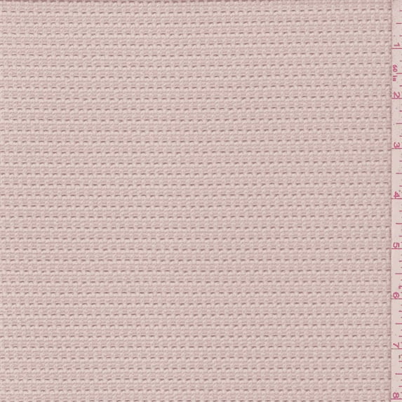 Pale Peach Textured Double Knit, Fabric Sold By the Yard
