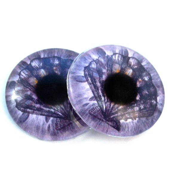 Pale Pink Seashell Glass Eyes