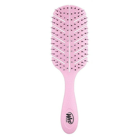 Pale Pink , The Wet Brush Go Green Detangler - Pack of 1 with SLEEKSHOP Teasing Comb