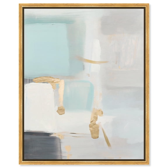 Pale Radiance I Canvas Moody Abstracts by Art Remedy, Gold Frame, 16 x 20