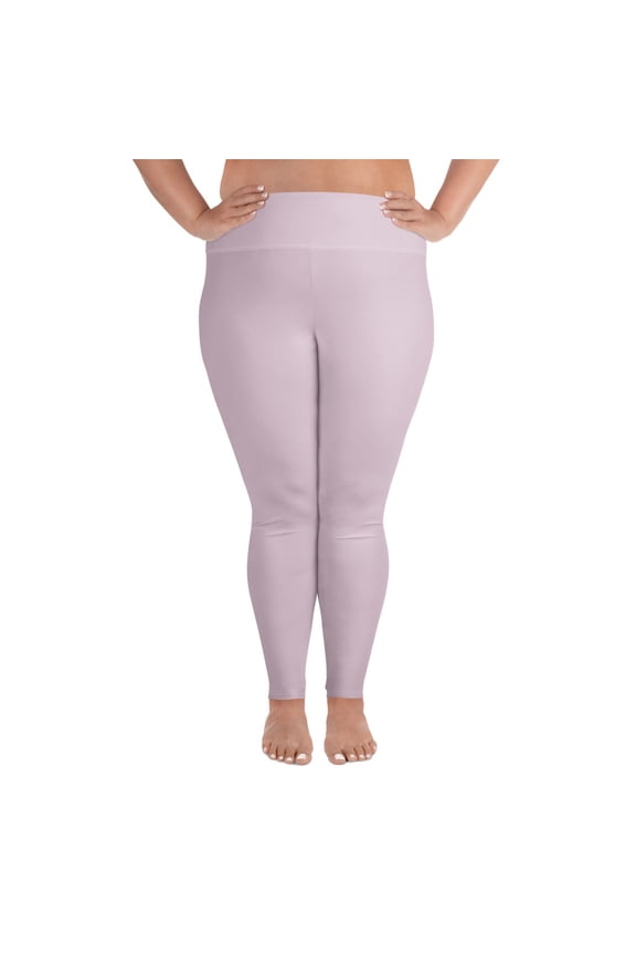 Pale Twilight, Dusty Rose Plus Size Leggings, Dusty Rose Leggings for Plus Size, Big Size Dusty Rose Leggings, Dusty Rose Leggings for Big Women