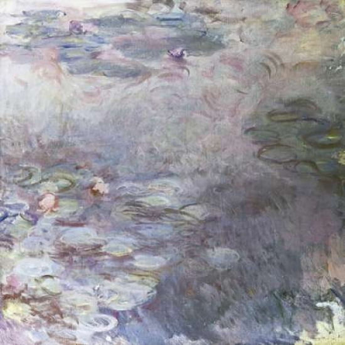 Pale Water Lilies - Nympheas clairs c 1917-25 Canvas Art - Claude Monet (24 x 24)
