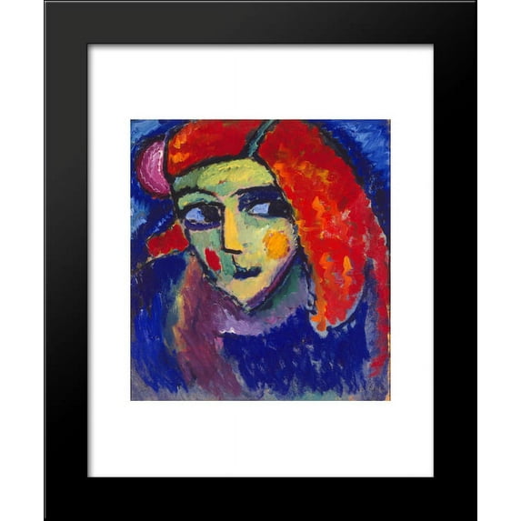 Pale Woman with Red Hair 20x24 Framed Art Print by Alexej von Jawlensky