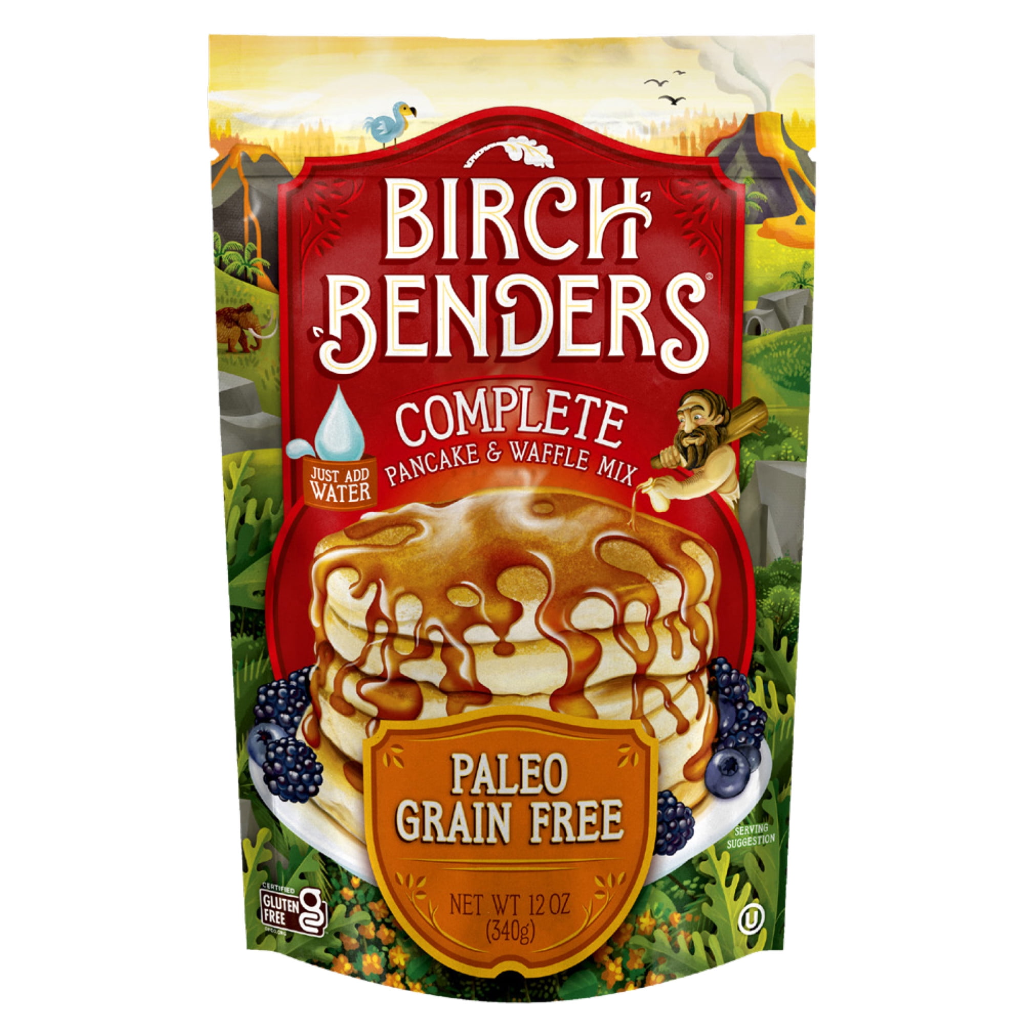 Birch Benders Paleo Pancake Waffle Mix, Gluten-Free, 12oz