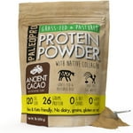 Paleo Pro Beef Protein Powder - Grass Fed Protein Powder Isolate - Pure Animal Based Pastured & Cage-Free | Dairy & Gluten Free, Natural and Clean Proteins for Paleo & Keto - 15 Days Supply (Cacao)