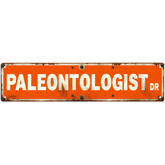 Paleontologist Dr Tin Signs 16*4 Inches "Paleontologist Dr" Office, Garage, Bedroom Decor Unique Wall Decor, Outdoor Sign, Mens Wall Decor