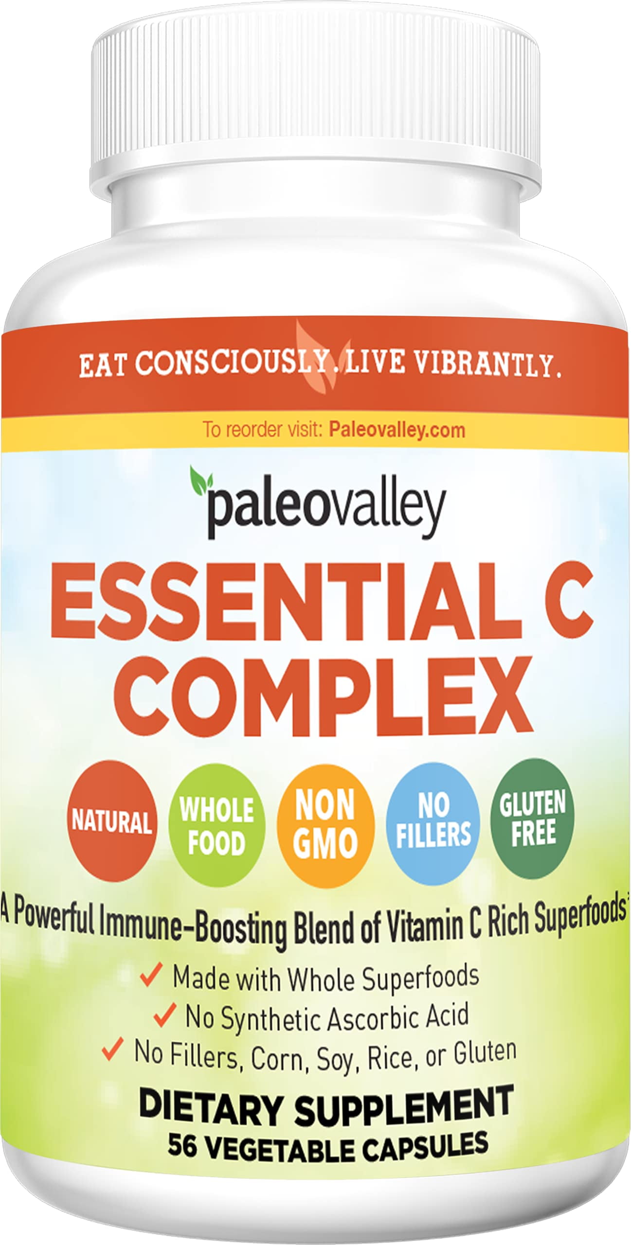 Paleovalley Essential C Complex Vitamin C Food Supplement with