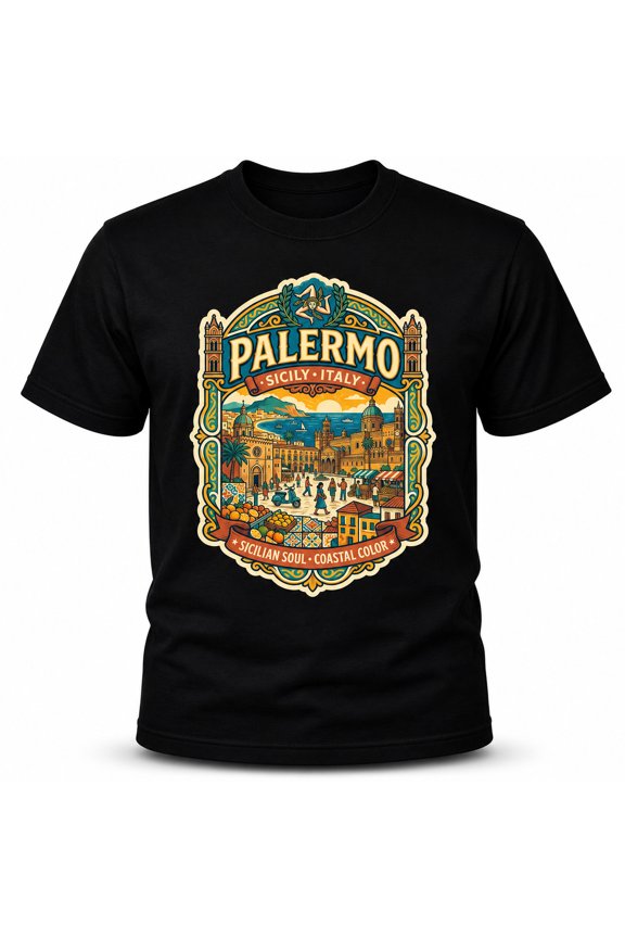 Palermo Sicily Italy Graphic T-Shirt Unisex Travel Tee