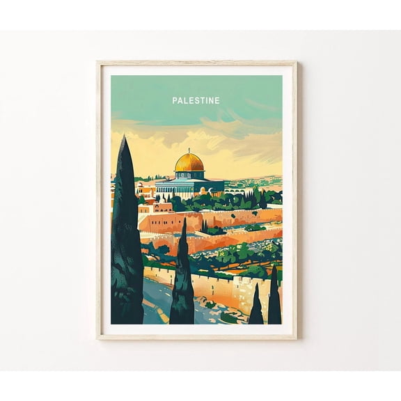 Palestine City Travel Wall Art Home Decor