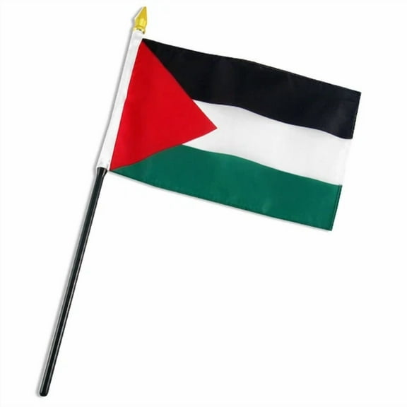 Palestine Flag 4"X6" Desk Table Stick (Sewn Edges)