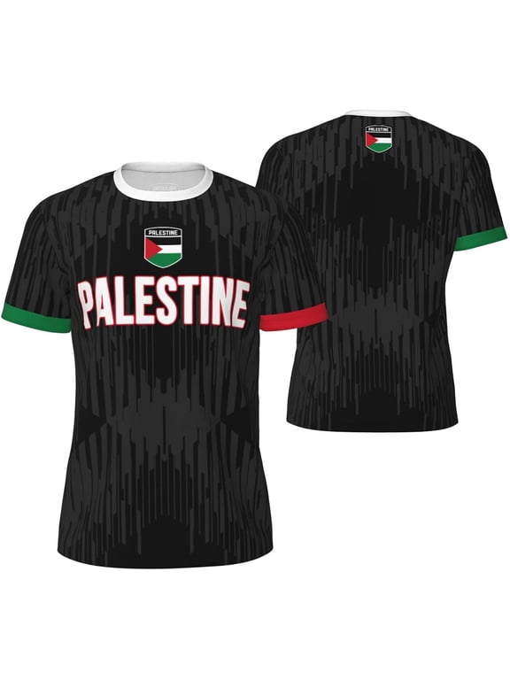 Palestine Flag (7) T-Shirt for Running Soccer Tennis Fitness Sports Jerseys Shirts
