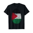 thumbnail image 1 of Palestine Flag Fingerprint in my DNA Gift Palestinians T-Shirt, 1 of 5