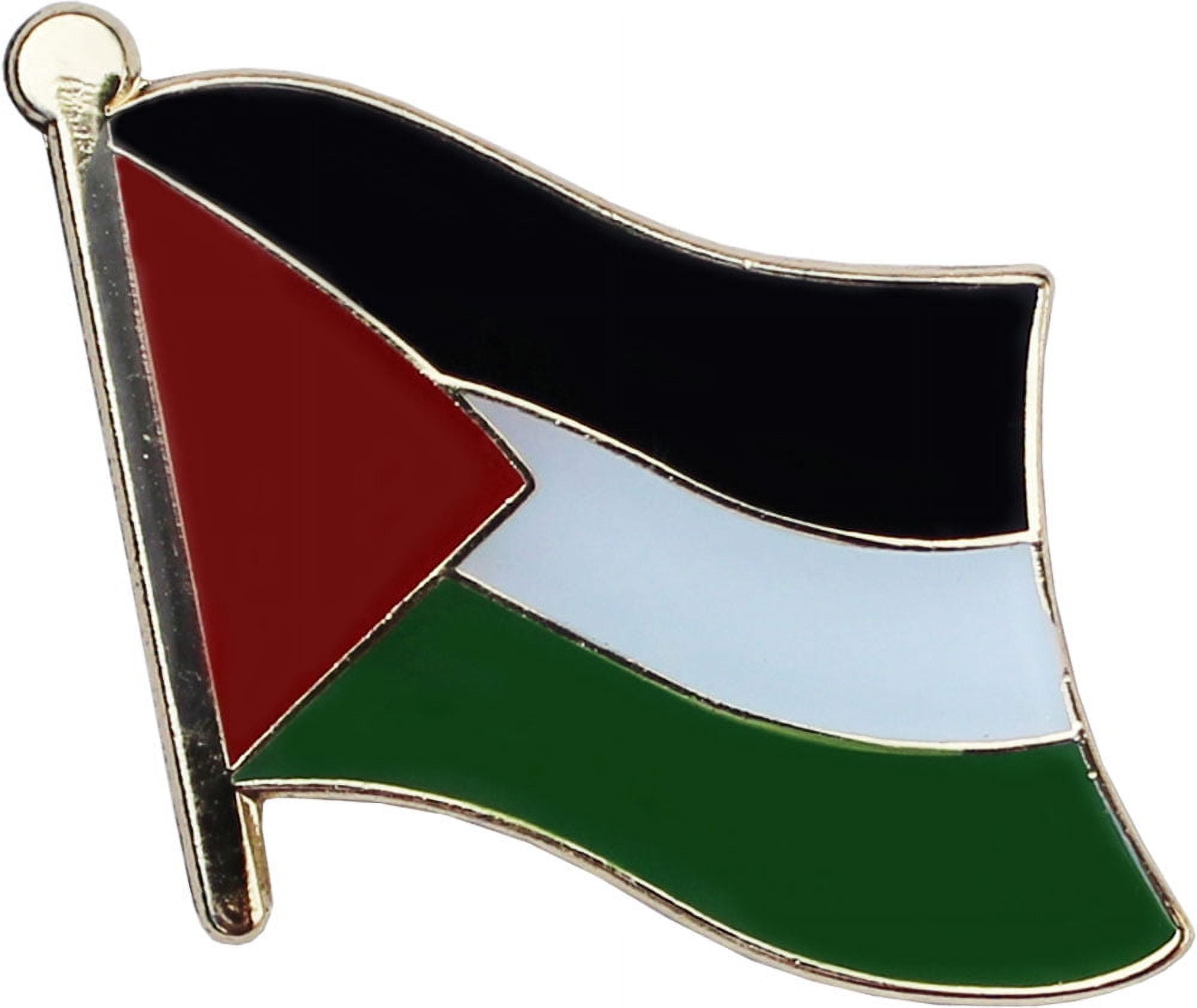 (3 Pins) Palestine Flag Lapel Pin (5/8 x 3/4)19 x 16mm Hat Tie Tack Badge  Pin