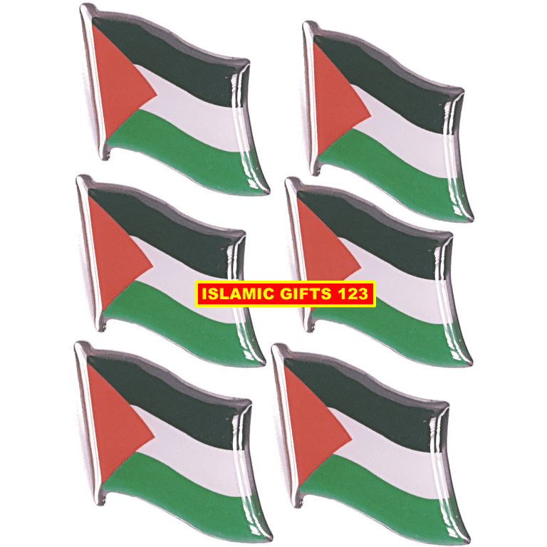 Palestine Flag Lapel Pins[ 6 ] Metal Pin Palestine Flag FREE