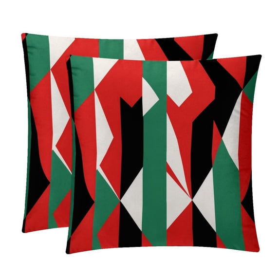 Palestine Luxurious Velvet Pillow of 2,for Bed Pillow Covers and Throw Pillows - Available in 16x16, 18x18, and 20x20 Inches with Unique Patterns for Various Occasions