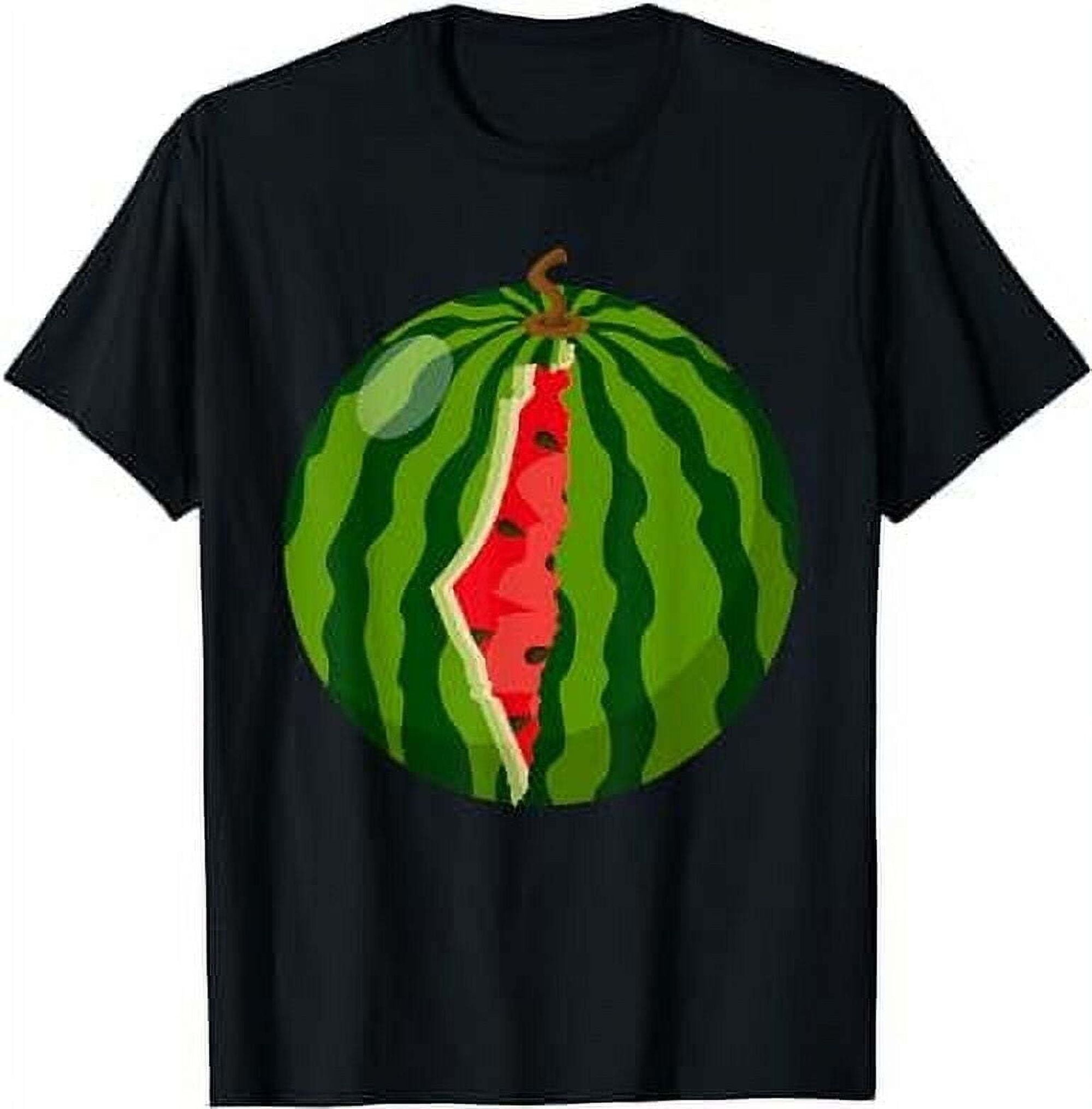 Palestine Map Watermelon Arabic Calligraphy TShirt black