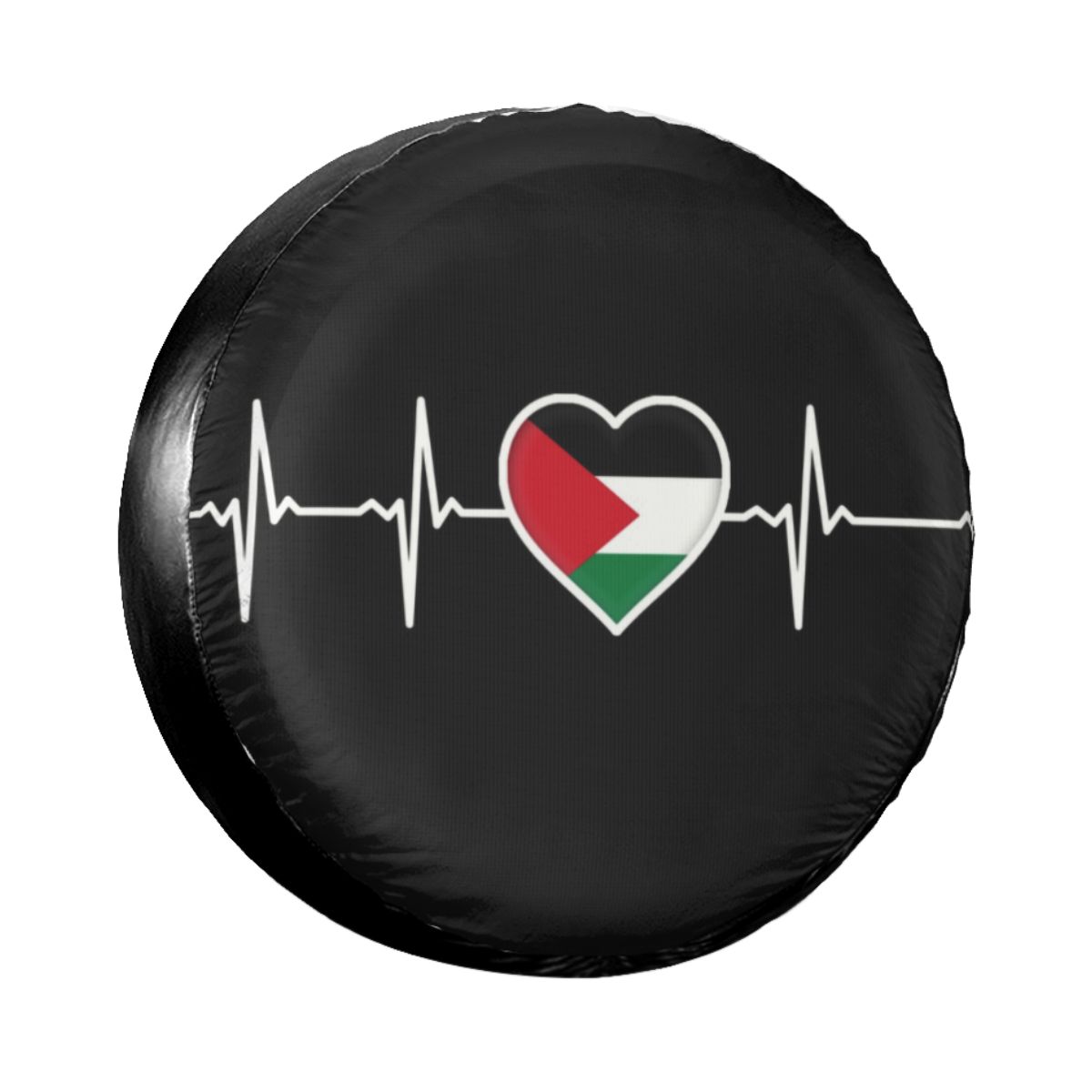 Palestine Palestinian Map With Kufiya Hatta Spare Tire Cover for Jeep