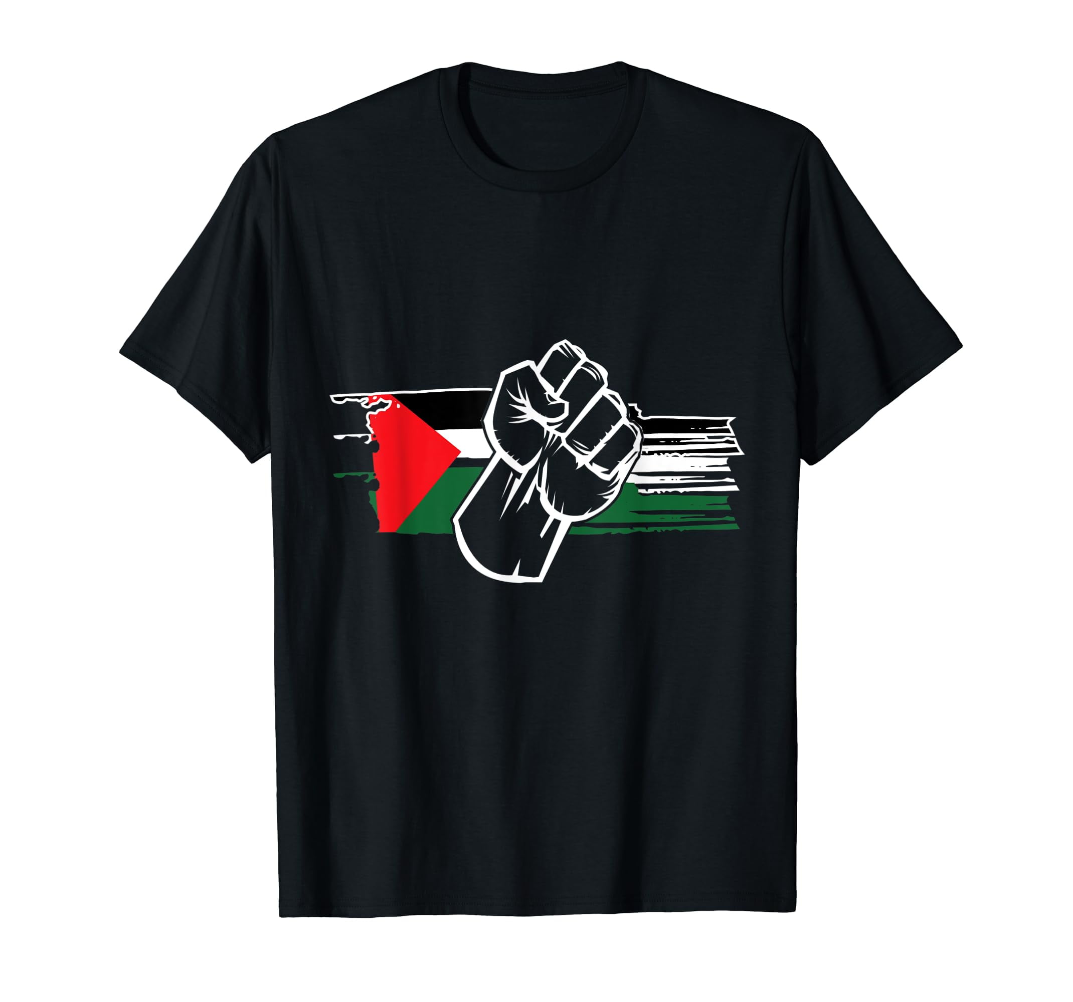 Palestine Shirt Palestinian Fist Proud Palestine Flag TShirt Black Tee