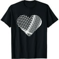 thumbnail image 1 of Palestine T-shirt Palestinian White Hatta in Heart Shape T-Shirt, 1 of 3