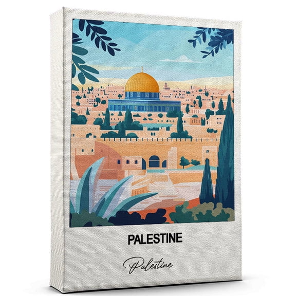 Palestine Travel Poster Canvas Palestine Canvas Unique Gift Idea for Home, Office, or Living Space