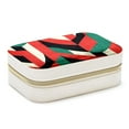 thumbnail image 1 of Palestine Velvet Portable Jewelry Organizer Box with Removable Compartment - Earring Holder and Gift Jewelry Box, 1 of 7